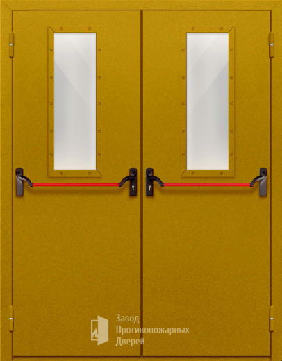 Фото двери «Двупольная со стеклом и антипаникой №65» в Красноармейску