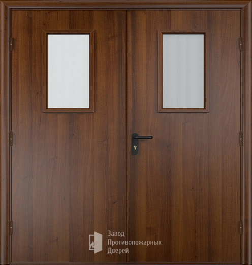 Фото двери «Двупольная МДФ со стеклом EI-30» в Красноармейску