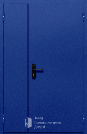 Фото двери «Полуторная глухая (синяя)» в Красноармейску