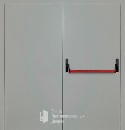 Фото двери «Двупольная глухая с антипаникой (2 створки) EI-30» в Красноармейску
