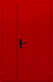 Фото двери «Полуторная глухая (красная)» в Красноармейску