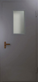 Фото двери «Техническая дверь №4 однопольная со стеклопакетом» в Красноармейску