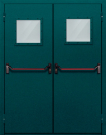 Фото двери «Двупольная со стеклом и антипаникой №56» в Красноармейску